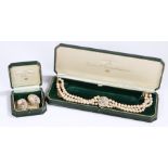 Harrods boxed jewellery, to include The Duchess of Windsor collection earrings and necklace