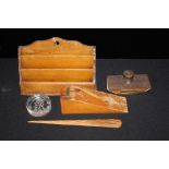 SS Great Britain interest, a door jam and a letter opener made form the timbers, together with an