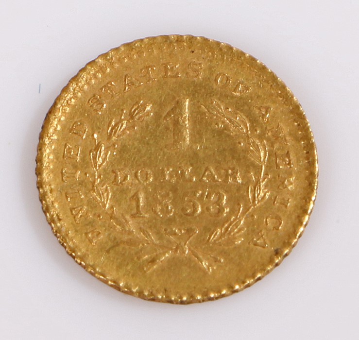 USA 1 Dollar 1853 gold coin - COPY.