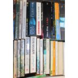 Books to include Tom Sharpe, L.P.Hartley, Jules Verne, J.P. Donleavey, etc. (9)