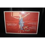 Film poster "The Incomporable Isadora" starring Vanessa Redgrave, 97.5cm x 65cm