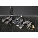 Four pairs of binoculars, to include LR Vision, Tento, unsigned and Tasco, (4)