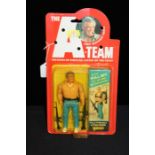 Galoob A Team figure, John "Hannibal" Smith, card and bubble, 1983