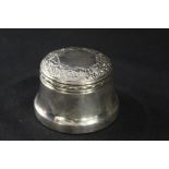 Elizabeth II silver pot and cover, Birmingham 1997, maker L J Millington, the domed lid with