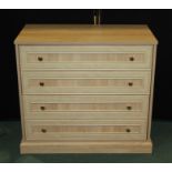 Chest of drawers, with four long drawers, 91cm wide