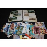 Collection of loose postcards and one postcard album (qty)