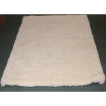 Indian wool shag pile rug, 110cm x 70cm