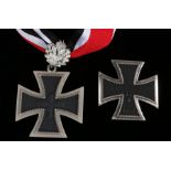 West German 1957 version of the 1939 Knights Cross of the Iron Cross with Oakleaves, together with a