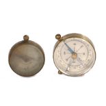 Two brass cased compasses, 30.5mm and 36mm diameter (2)