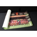 Four Arsenal Football Club team posters, for the 1984/85, 87/88, 88/89 and 89/90 seasons, 76cm x