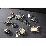 Collection of fishing reels, including a Eurostar RSF 365, Okuma TPX 30, Penn No.85, etc, (Qty)