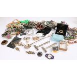 Quantity of costume jewellery mostly necklaces to include many various shaped bead necklaces,