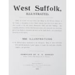 Leather bound volume, West Suffolk Illustrated by H.R. Barker 1907, with 566 illustrations