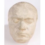Plaster life mask, Ludwig Van Beethoven, 23cm x 18cm