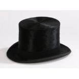 Tress & Co top hat, Made expressly for Salts opposite Grand Hotel Leicester, cased