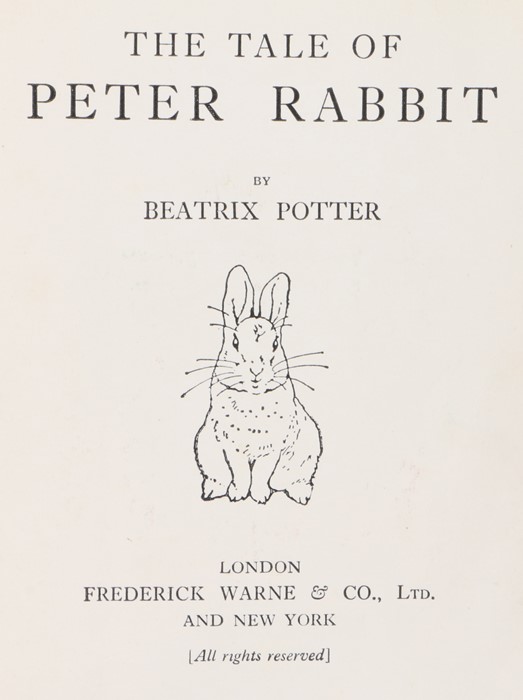Beatrix Potter, The Tale of Peter Rabbit, London Frederick Warne & Co, Ltd, And New York
