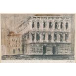 John Piper (1903-1992), Palazzo Pesaro, pencil signed print, printed by W.S.Cowell Ltd. housed in