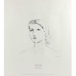 After Henry Moore, (1898-1986) Head of Girl, soft ground etching, 1983 Printmaking Department
