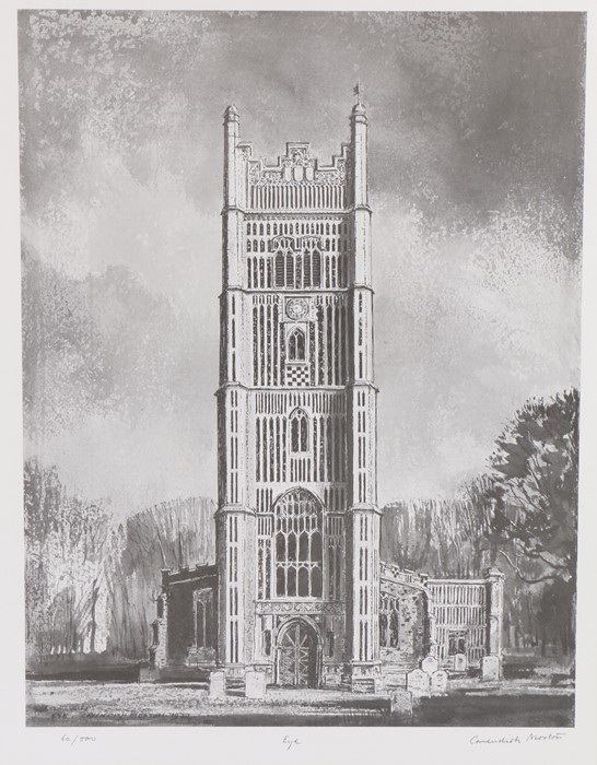 Cavendish Morton, (1911-2015) Eye Church, pencil signed lithograph, numbered 60/500, 31cm x 39cm