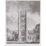 Cavendish Morton, (1911-2015) Eye Church, pencil signed lithograph, numbered 60/500, 31cm x 39cm