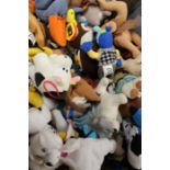 Variety of kids soft toys.