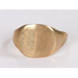 9 carat gold ring, AF, 2.1 grams