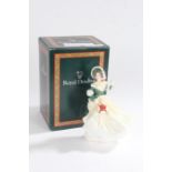 Royal Doulton Classics porcelain figure,"Christmas Day 2002", with original certificate and box