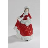 Royal Doulton figure from the "Pretty Ladies" series, "Winter", HN5314, with unbranded box