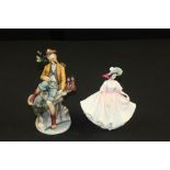 Royal Doulton porcelain figure, Sunday Best, HN 2698, together with a porcelain figure of a