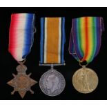 First World War Trio, 1914-15 Star, 1914-1918 British War Medal and Victory Medal (20904 PTE. W.