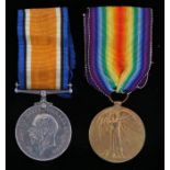 First World War pair, 1914-1918 British War Medal and Victory Medal ( 22423 PTE.E.E. MALT LINC. R. )