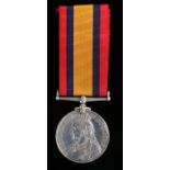 Queens South Africa Medal, no clasp ( 30088 PTE. J. ROUARD. RAND RIFLES ) with copy of medal roll