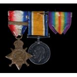 First World War 1914 Star with clasp '5th Aug.-22nd Nov.1914' and British War Medal (5534 PTE.H.W.