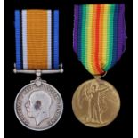 First World War pair, 1914-1918 British War Medal and Victory Medal ( 2953 PTE. F. PRITCHARD. R.