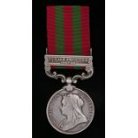 India General Service Medal, Punjab Frontier 1897-98 bar (5120 Pte G Chiffins 1st Bn Royal W