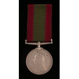 Victorian Afghanistan 1878-79-80 Medal, no clasp (1779 PTE. A STEWART. 78TH FOOT) together with copy