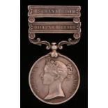 India General Service Medal (5031 7 J A. H Bayliss 1st Bn K K R) (rubbed) with SAMANA 1891 and