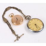 Pocket watch chain, together with two pocket watches, (3)