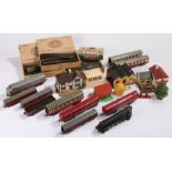 Collection of 00 Trains and accessories, Tri-Ang, Hornby, Every Ready, Merit etc, to include