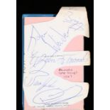 Autograph album signed by The Animals, Davie Jones of the Monkees, Diana Cilento etc