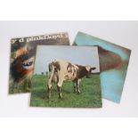 3x Pink Floyd LPs - A Saucer Full of Secrets, Atom Heart Mother and meddle (3)