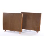 Pair of Quad electrostatic floor standing speakers, serial numbers 1094 and 1350, 87cm wide, 80cm