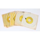 4x Sun Records 7'' singles. Johnny Cash - I Walk The Line/Get Rhythm. Carl Perkins - Blue Suede