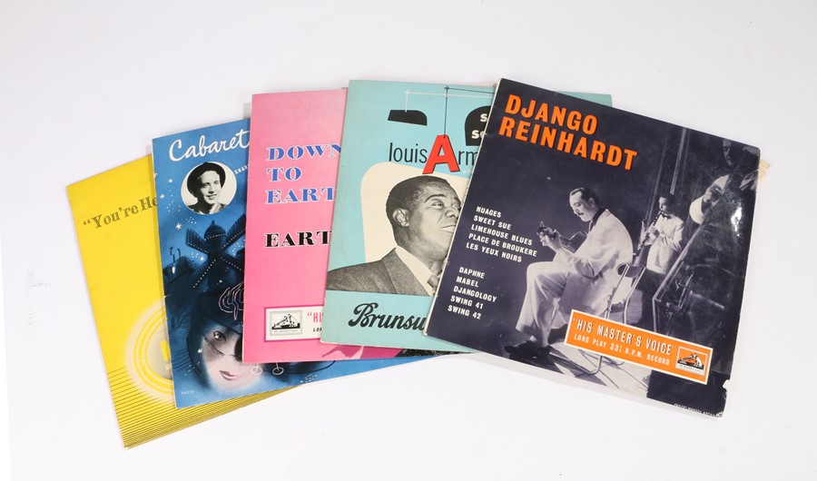 5x Jazz 10" LPs. Louis Armstrong - Satchmo Serenades (LA 8679) Django Reinhardt (DLP 1045), Eartha