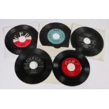 5 x Doo Wop / RnB / Rockabilly 7"singles. The Chancellors - Gotta Little Baby (XYZ X104-G). Barry