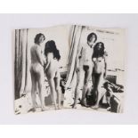 John Lennon and Yoko Ono interest, two black and white photographs from the Two Virgins album,
