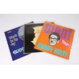 3x Buddy Holly LPs - Giant (MUPS 371).Reminiscing (LVA 9212).That'll Be The Day (CP 24)