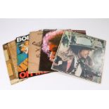 5x Bob Dylan LPs - At Budokan, Desire, Oh Mercy, Slow Train Coming, Street Legal