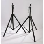 Ed Sheeran's amplifier tripods, in black with bar legs. Provenance, purchased in these rooms on