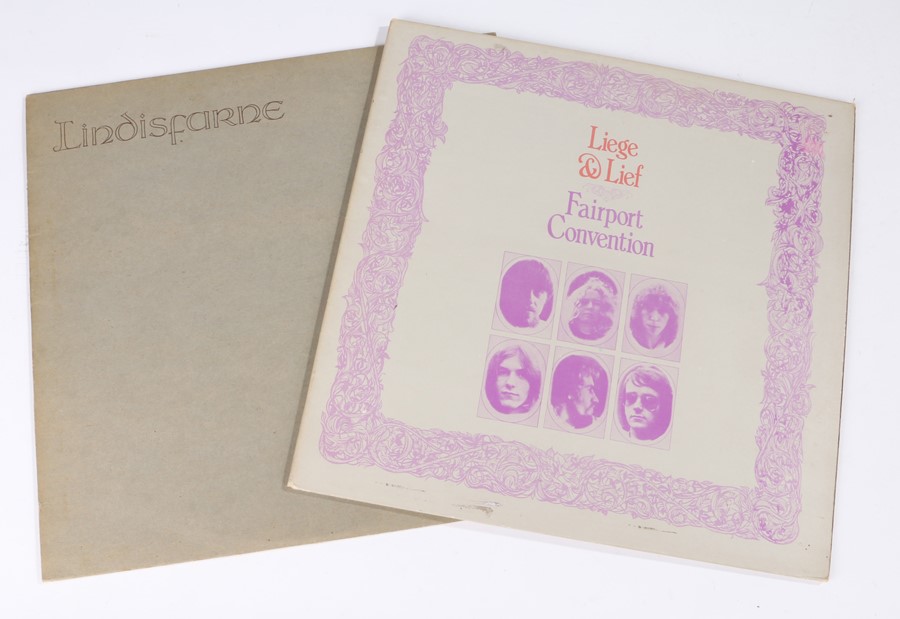 2x Folk/Rock LPs. Fairport Convention - Liege and Lief (ILPS 9115), second pressing. Lindisfarne -